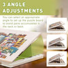 Felt Jigsaw Puzzle Table Puzzle Board with 3-Tilting-Angle 4 Drawers & Cover