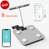 8-Electrode Body Fat Scales Bathroom Scale W/Hand Sensor Full Body Composition