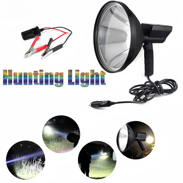 12V 100W Remote Hunting Spotlight with Handle Spot Light for Offroad Camping