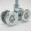 2x 46mm Double Wheel Rail Sliding Track Roller Hanging Barn Door Rail Wheels AU