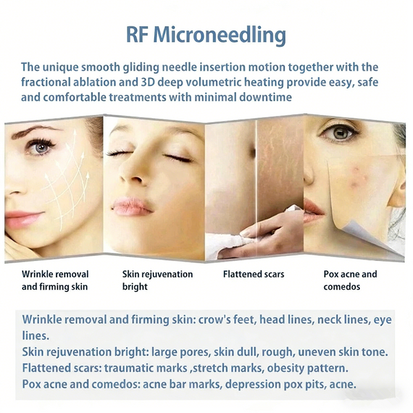 RF Micro-ne-edling Machine w/Cold Hammer-Anti-Aging,Pore Tightening 4 Cartridges