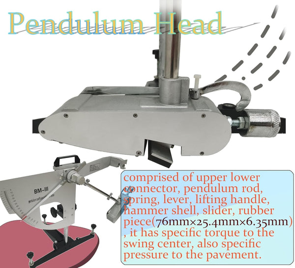 Portable Pendulum Skid Resistance Tester Pendulum Friction Tester Slip Resist