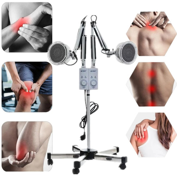 Acupuncture TDP Mineral Light 2-Head Far Infrared Therapy Heat Lamp Pain Relief