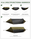 Hanging Hammock Outdoor Garden Travel Beach Swinging Bed Camping with Sunshade
