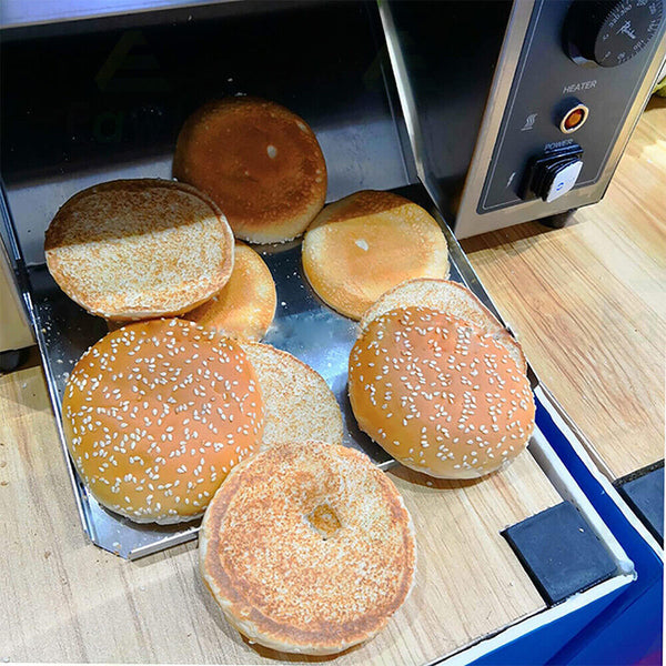 Automatic Hamburger Toasting Machine Commercial Burger Heater Bread Make Toaster