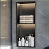 Shower Niche With LED Light Strips Shower Cabinet Bathroom Shelf 700x280x125mm
