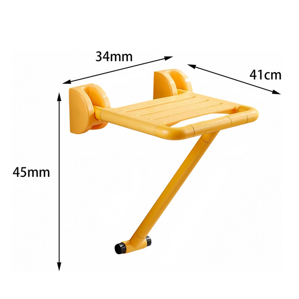 Foldable Wall-Mount Shower Seat Shower Chair Bath Stool for Elderly Disabled AU