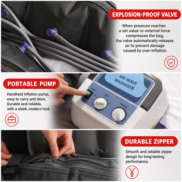 Leg Massager Air Compression Recovery Boots Professional Full Leg Foot Massage