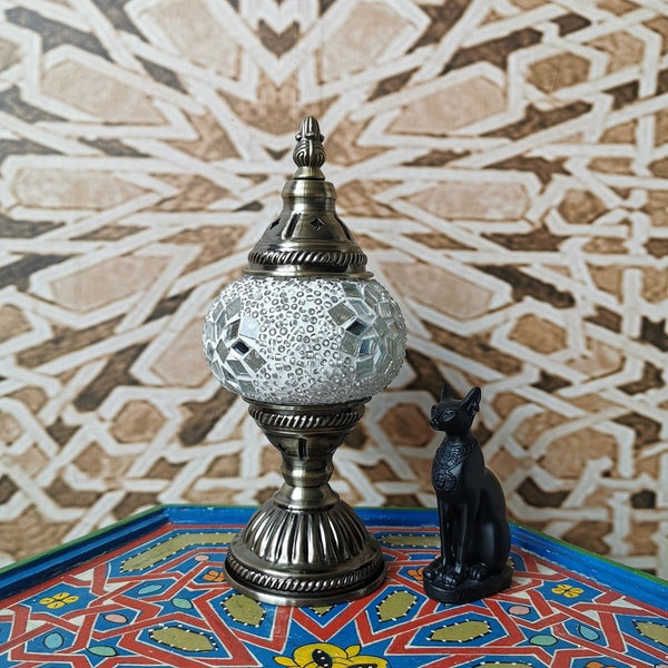 Handmade Turkish Mosaic Lamp Moroccan Glass Beside Lamp For Living Room Bedroom