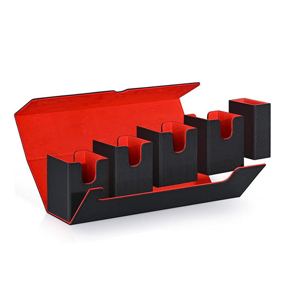 Card Deck Storage Box Durable Separated Case Carrying Trading MTG Card Organizer