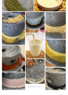 Electric Stone Mill with Wheels Grinding Dry/Wet Soybean Milk Wheat Flour AU