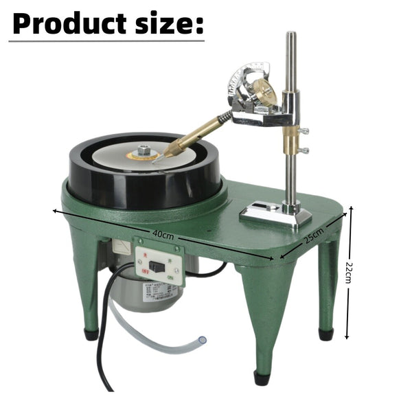 180W Gem Faceting Machine&Flat Grinder Jewel Polisher Crystal Engraving Drilling
