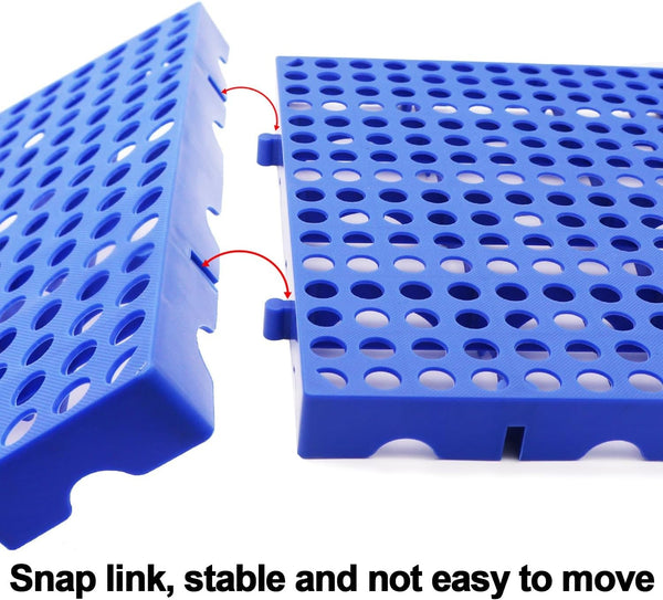2x 40*40*3cm Plastic Pallets for Basement Garage Supermarket Storage Waterproof