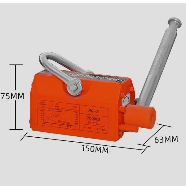 Permanent Magnetic Lifter Lifting Magnet 200 Kg/440 Lbs Neodymium Hoist Crane AU