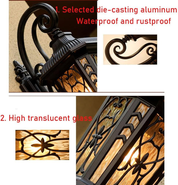 Garden Outdoor Wall Lamp Black Wall Sconce Hotel Wall Lights Balcony Wall Light