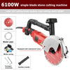 6100W Electric Wall Groove Cutting Machine Chaser Concrete Grooving Cutter