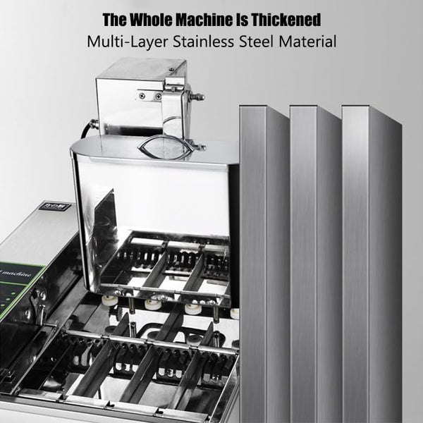 Commercial Automatic Donut Making Machine 5.5L Hopper Donut Maker 4 Row 1800p/h