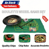 16" Roulette Wheel Set with Felt Chips Cards Rake for Casino Games Deluxe Poker