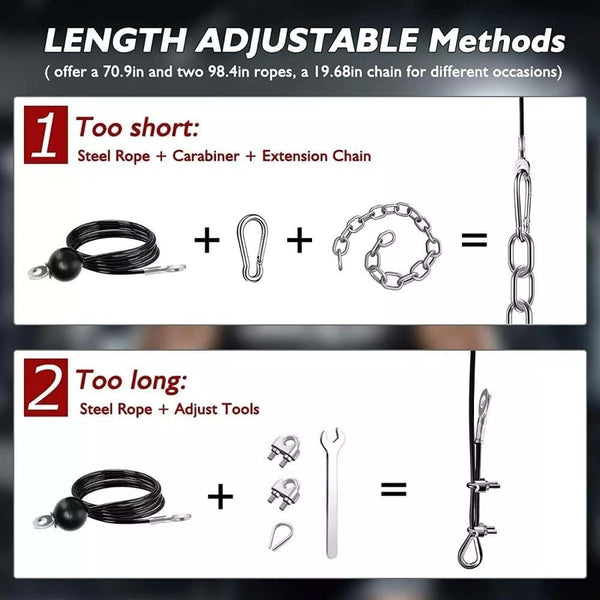 Pulley System Durable Cable Pulley Attachment for Home Gym Garage Gym Squat Rack