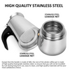 9Cups Stovetop Espresso Moka Pot Percolator Coffee Maker Stainless Steel w/Stove