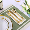 350pc Dinner Plates Reusable Party Plates Silverware For 50 Guests Wedding Party
