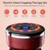 Electric Cupping Therapy Smart Scraping Massager Set 8 Massage Cups Red Light