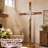 190cm Large Standing Wooden Cross Decorative Cross for Christmas Easter Wedding