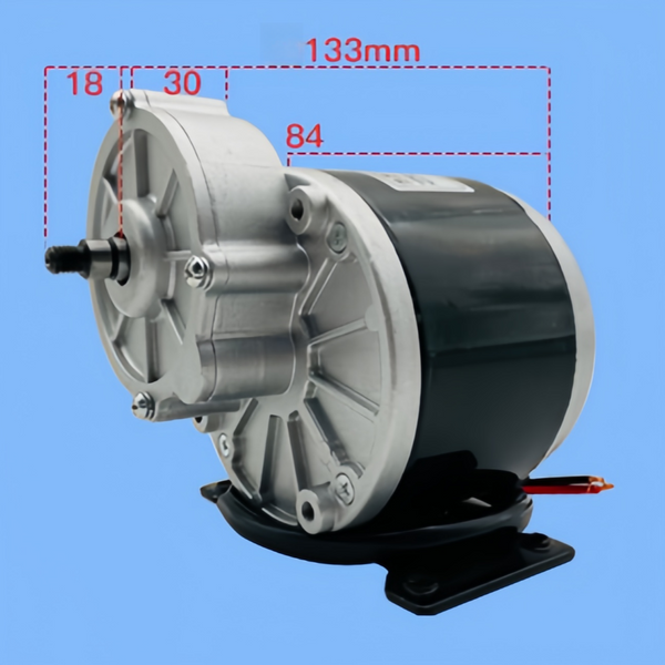 12V 250W Reversible Geared Motor with 9 Tooth Bicycle Speed Reduction Motor