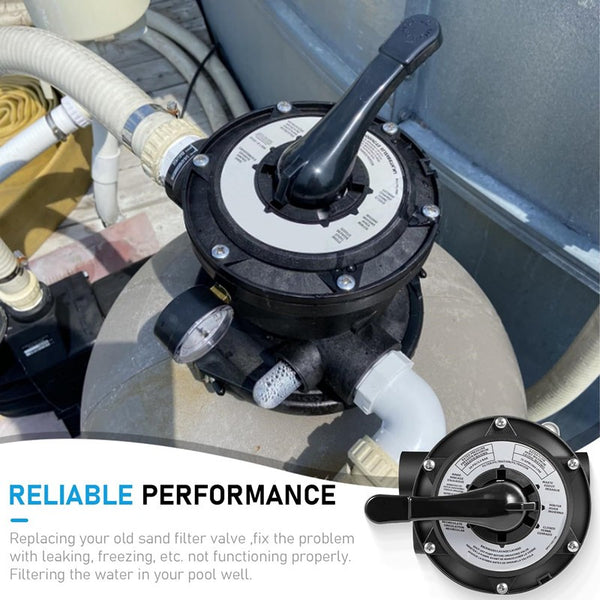 SP0714T Top-Mount Multiport Control Valve Compatible w/ Hayward Pro & VL Series