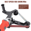 220V Pipe Tube Polisher Sander Belt Sander Grinder Machine w/50pcs Sanding Belts