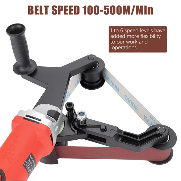 220V Pipe Tube Polisher Sander Belt Sander Grinder Machine w/50pcs Sanding Belts