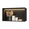 Shower Niche Recessed Storage Shelf Wall Organize 304 Stainless Steel with LED