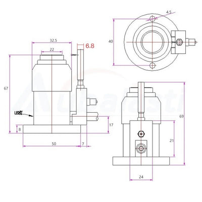Automatic Tool Sensor Z Axis Probe Sensor 4 Wire CNC Router Milling Engraving