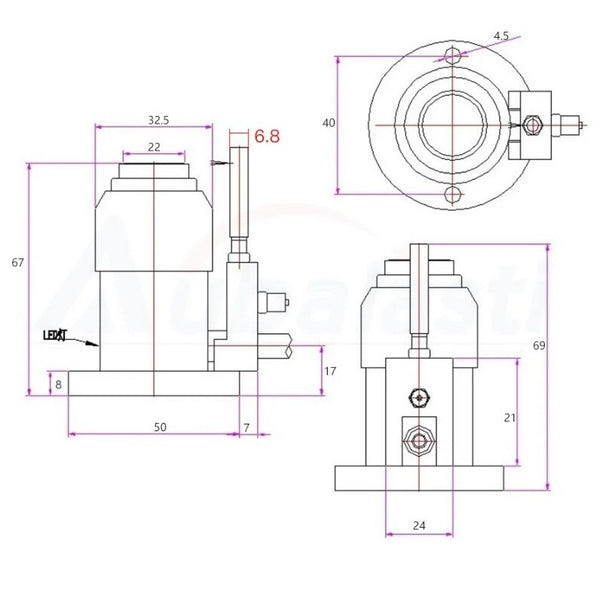 Automatic Tool Sensor Z Axis Probe Sensor 4 Wire CNC Router Milling Engraving