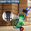 Strapping Dispenser Trolley Portable Plastic Strap Cart & Tray for 20cm Bundles