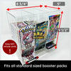 3 Slot Booster Pack Dispenser Card Storage Acrylic Booster Box for Trading Card