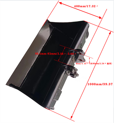 1000mm Mini Excavator Flat Backhoe Bucket Digging Bucket Small Digger Bucket AU