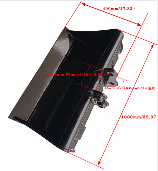1000mm Mini Excavator Flat Backhoe Bucket Digging Bucket Small Digger Bucket AU