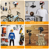Helmet Holder Motorcycle Gear Rack Wall Mount Gloves Holder Gear Clothes Hanger