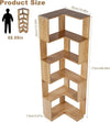 5 Tier Corner Bookshelf Storage Large Wooden Open Storage Display Stand 1.75m AU
