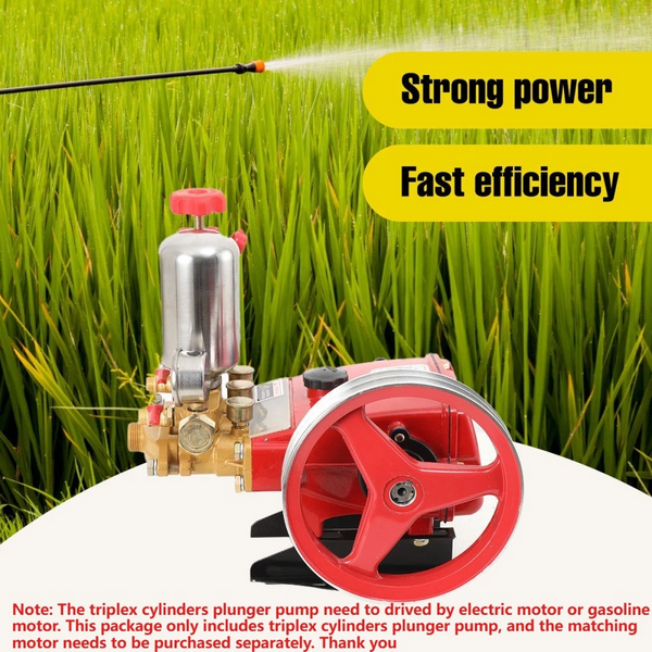 26 Type Triplex Cylinders Plunger Pump Pressure Watering 3-Plunger Spray Pump AU