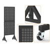 174cm Tall Metal Pegboard Display Rack Retail Display Rack w/ Wheels 30 Hooks AU