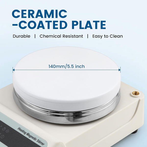 3000ML Electric Magnetic Stirrer with Hotplate and Stirring Bar For Chemical Lab