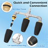 Triple Turbo Pressure Washer Nozzle 4000 PSI 1/4" Quick Connect M22 Brass Head