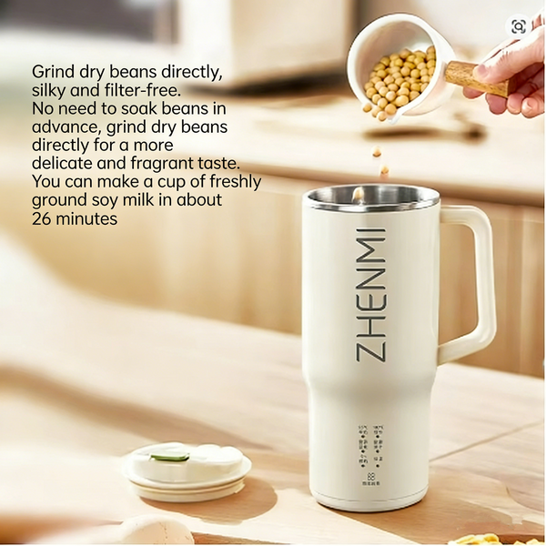 6in1 Soy Milk Maker Soybean Machine Juice Grain Blender Automatic Heating 500ml