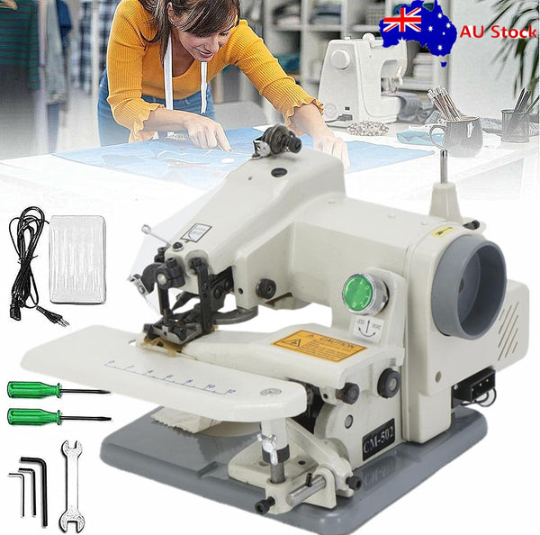 Blindstitch Sewing Machine 1200RPM Seamless Hemmer Adjustable Needle Pitch 3-8mm