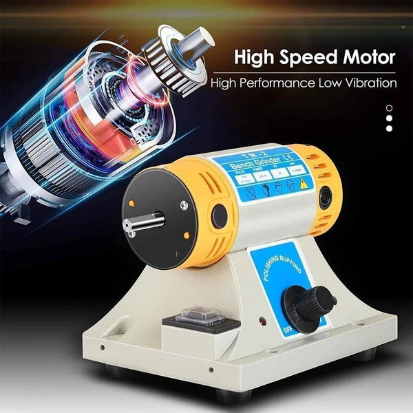 750W Gem Polishing Grinding Machine 5in1 Jewelry Lapidary Saw for Cutting Rocks