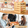 13" Pizza Rack Wooden Pizza Peel Rack  4 Tier Non-Stick Pizza Paddle Pizza Board