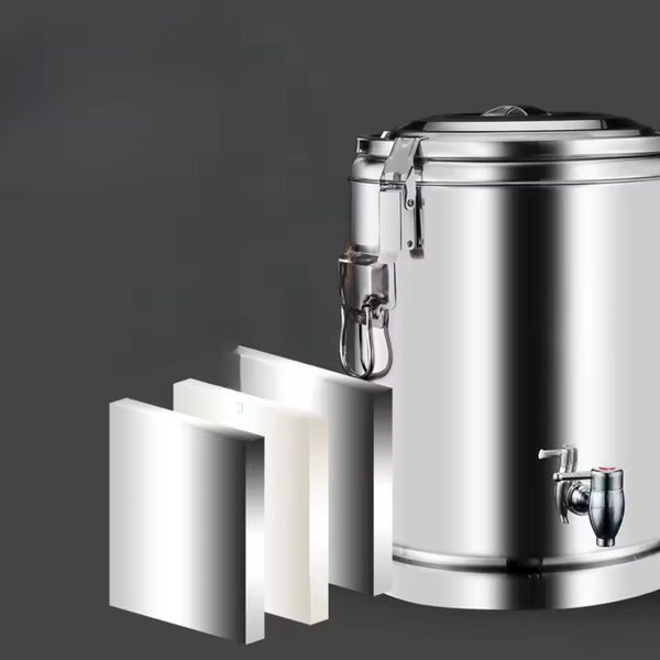 Stainless Steel Insulated Barrel Beverage Dispenser with Spigot Keep Hot Cold