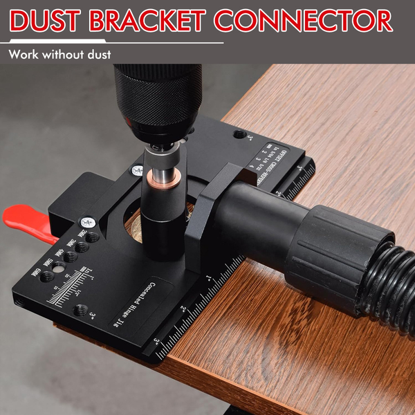 35mm Concealed Door Hinge Jig Cabinet Hinge Hole Drilling Jig with Quick Clamp